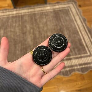 2 PIECE BLACK KITCHEN CABINET KNOBS